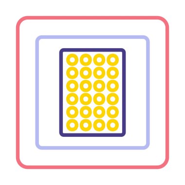 Nikotin yaması vektör illüstrasyonu  