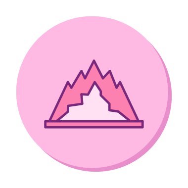 dağ ikonu vektör illüstrasyonu 