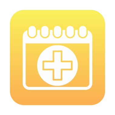 Takvim simgesi, vektör illüstrasyonu basit tasarım