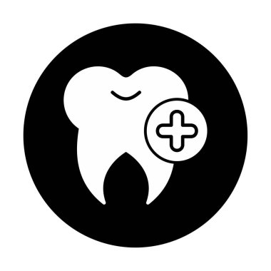  Diş simgesi, vektör çizimi  