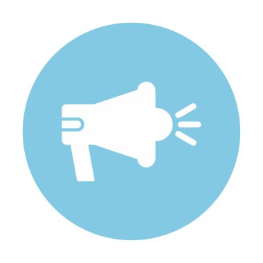 megafon simgesi, vektör illüstrasyonu