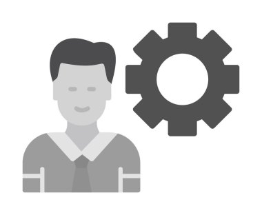 Basit düz yönetici satırı simgesi