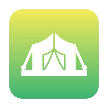 çadır simgesi, vektör çizimi  