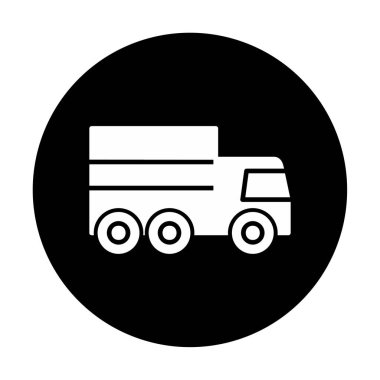 kamyon simgesi, vektör illüstrasyonu