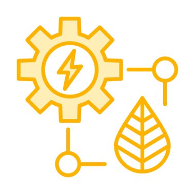 eko enerji simgesi, vektör illüstrasyonu basit tasarım