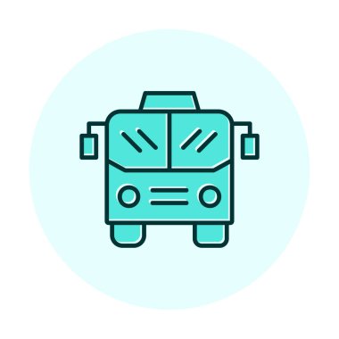 bus simgesi, vektör illüstrasyonu