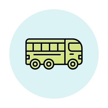 bus simgesi, vektör illüstrasyonu