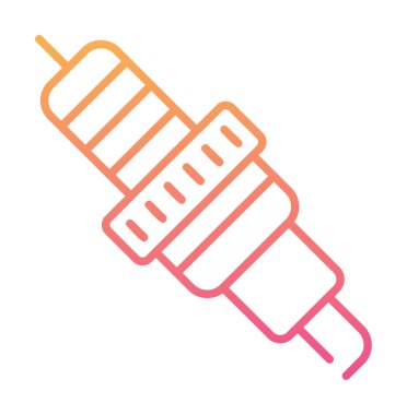 Buji simgesinin vektör illüstrasyonu