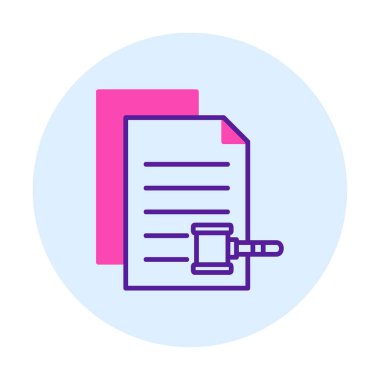 belgelerin vektör çizimi simgesi  