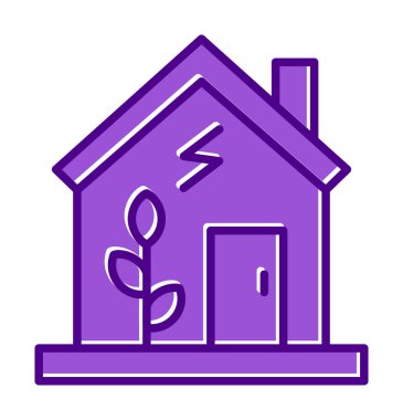 vector illustration of Green house icon 