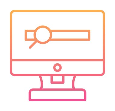 Basit Araştırma simgesi, vektör illüstrasyonu