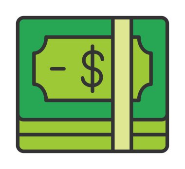 para düz simgesi, vektör illüstrasyonu