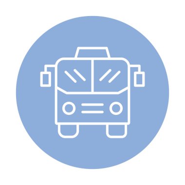 bus simgesi, vektör illüstrasyonu