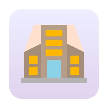 Şehir İnşa Ağı simgesi, vektör illüstrasyonu