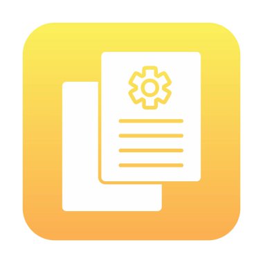 Çalışma Raporu. Web simgesi basit illüstrasyon