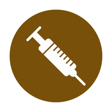 Şırınga web simgesi, vektör çizim 