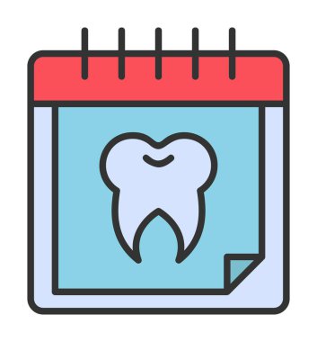 Vektör illüstrasyonundan diş atama simgesi 