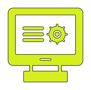 Basit Araştırma simgesi, vektör illüstrasyonu