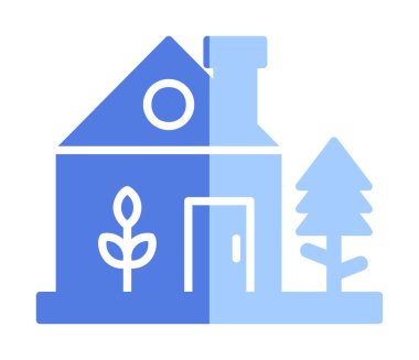 Ağ ve mobil uygulama tasarımınız için beyaz arkaplanda izole edilmiş yeşil ev simgesi vektörü, ev logosu kavramı