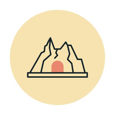 Simge dağındaki baston, vektör 