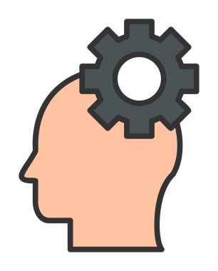 Yaratıcı süreç simgesi, vektör illüstrasyonu                       