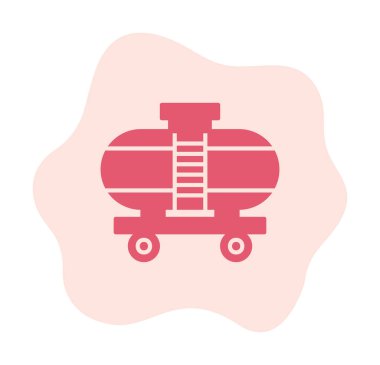 Tren, vagon nakliye ikonları. Kargo için lojistik resimler