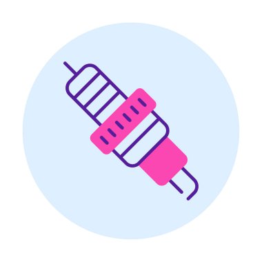 Buji simgesinin vektör illüstrasyonu