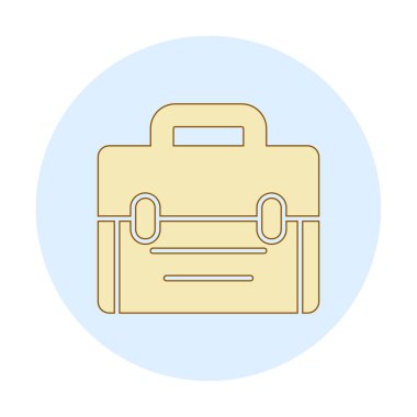 Basit düz çanta vektör illüstrasyon tasarımı