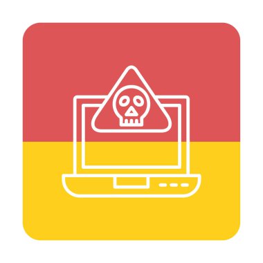 dizüstü bilgisayar simgesi, vektör illüstrasyonu basit tasarım