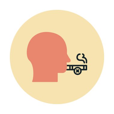 Proje ve eğlence için sigara içme simgesi yok