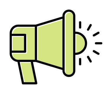 megafon simgesi, vektör illüstrasyonu