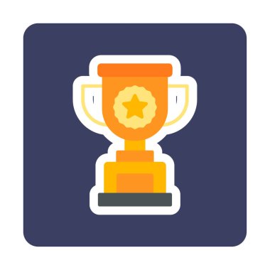 kupa simgesi, vektör çizimi