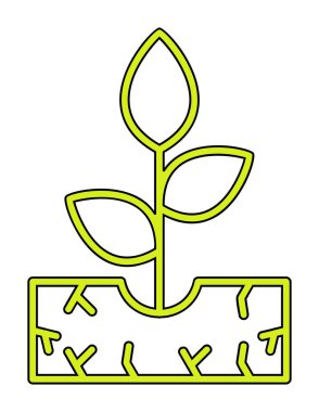 filizlenme simgesi, vektör illüstrasyonu  