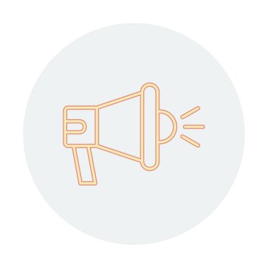 megafon simgesi, vektör illüstrasyonu