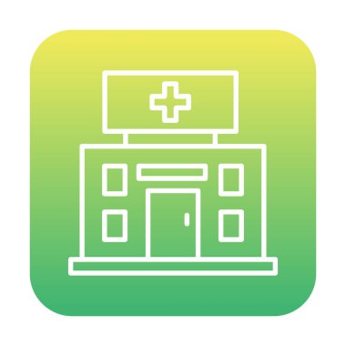 Tıp hastanesi vektör illüstrasyonu                             