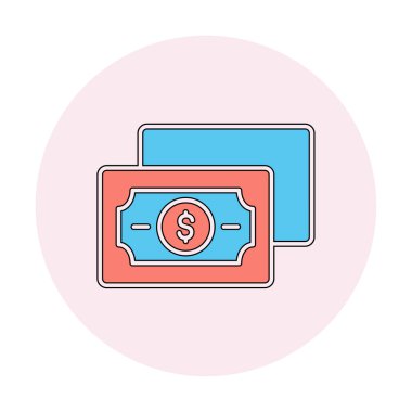 para düz simgesi, vektör illüstrasyonu