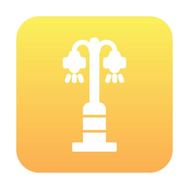 Sokak lambası. Web simgesi basit illüstrasyon 