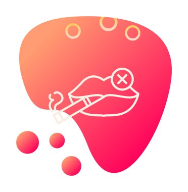 Proje ve eğlence için sigara içme simgesi yok