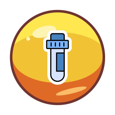 test tüpü modern simge vektör çizimi