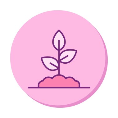 filizlenme simgesi, vektör illüstrasyonu  