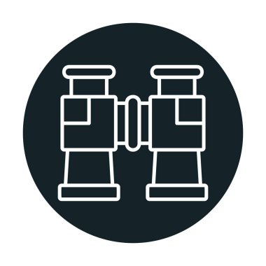 binoküler ikon vektör çizimi