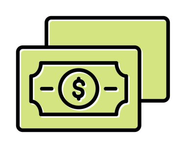 para düz simgesi, vektör illüstrasyonu