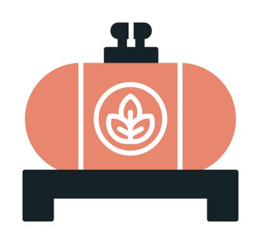 yakıt tankı ikonu vektör illüstrasyonu