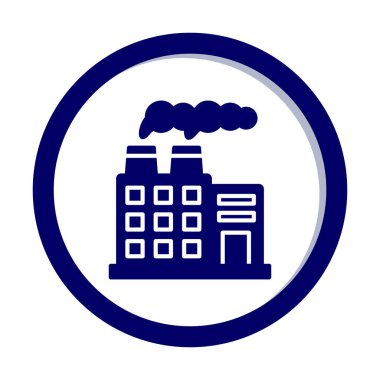 Factory icon, vector illustration simple design