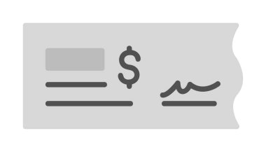 Bank Check web icon, vector illustration  clipart