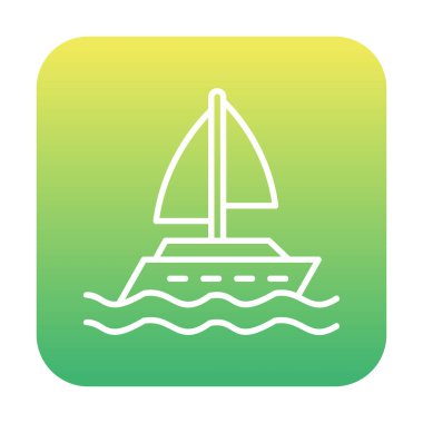 Yat simgesi vektör illüstrasyonu