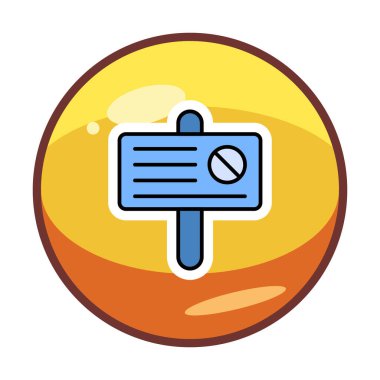 Basit protesto simgesi, vektör illüstrasyonu