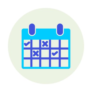 Takvim simgesi, vektör çizimi