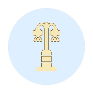 Sokak lambası. Web simgesi basit illüstrasyon 