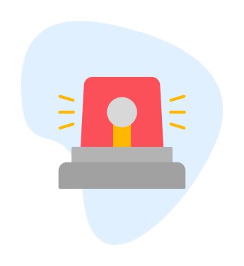 Siren simgesi, vektör çizimi 